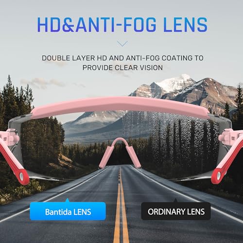 Anti fog Safety Glasses Over Glasses (Pink)