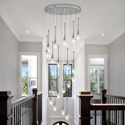 18 Lights Chrome Crystal Chandelier (Chrome / 18 Lights)