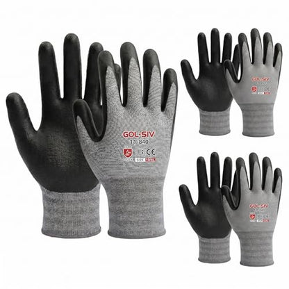 Work Gloves Nitrile Foam Coated 12 Pairs