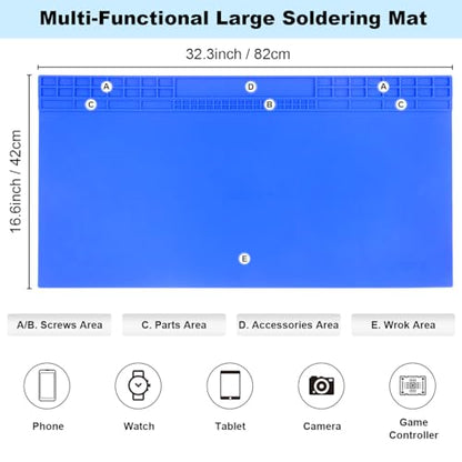 Premium Large Soldering Mat 32.3''x16.6''
