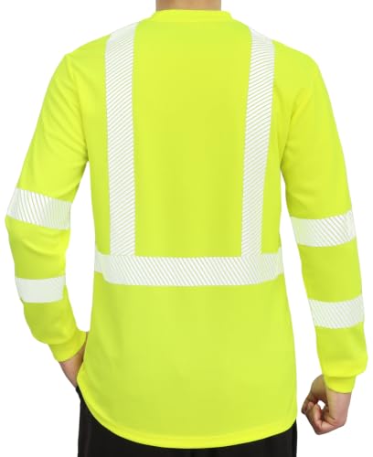 Non FR Men's High Visibility Shirts Reflective ANSI 107 Type R