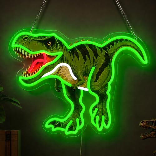 Dinosaur Neon Sign for Boys Room Decor