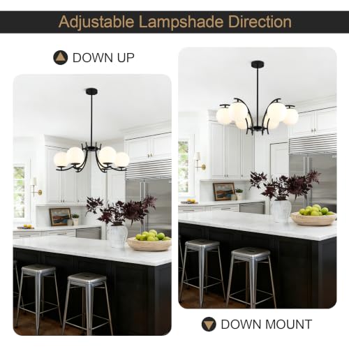 Modern Sputnik Chandelier for Dining Room Light Fixture