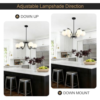 Modern Sputnik Chandelier for Dining Room Light Fixture