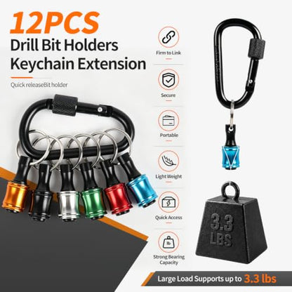 12PCS Drill Bit Holders Extension