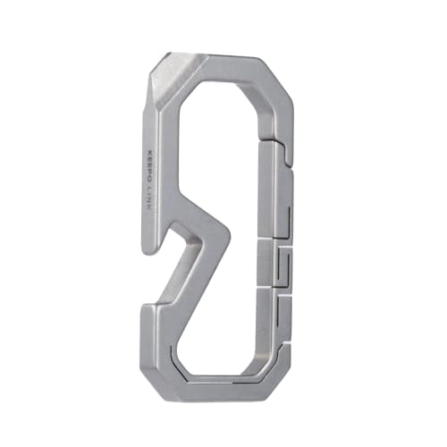 Titanium Keychain Carabiner Multitool with Bottle Opener