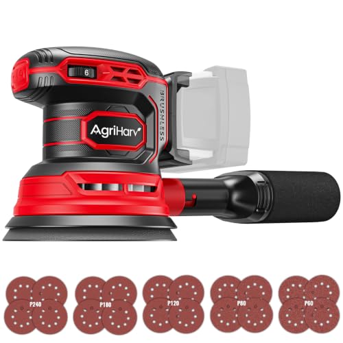 Cordless Random Orbital Sander Compatible with Dewalt 20V Battery and Compatible with Milwaukee 18V