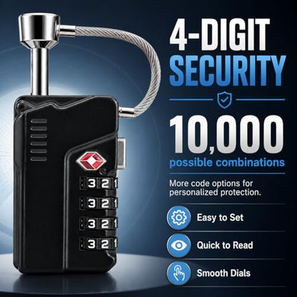 TSA Approved Combination Locks 2 Pack for Gun Cases