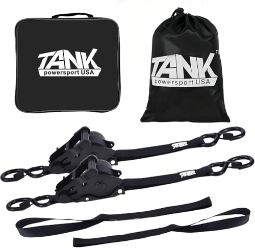 1800LB Retractable Ratchet Straps with Soft Loops