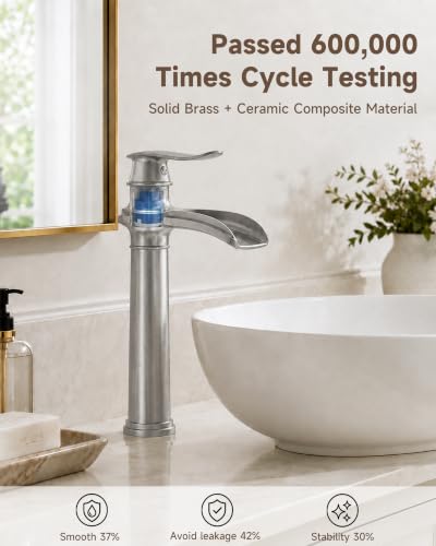 Bathroom Vessel Sink Faucet Waterfall Faucet