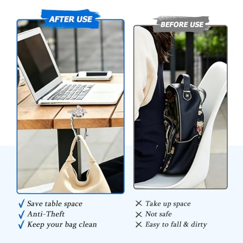 Foldable Purse Hook for Table