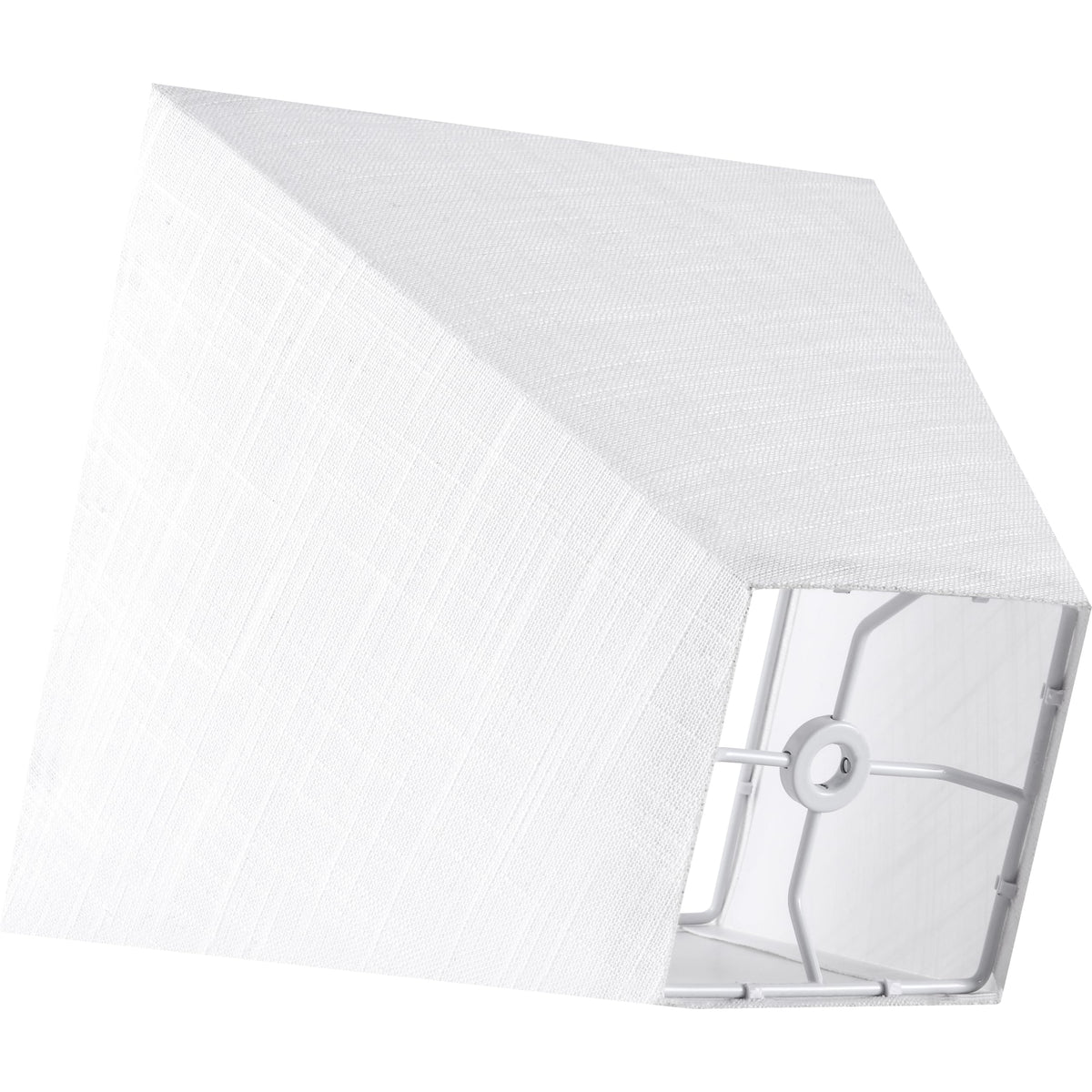 Small Square Lamp Shades for Bedside Lamps Set of 2 (Off White-linen / 4 × 9 × 8.3 inches (2 pack))