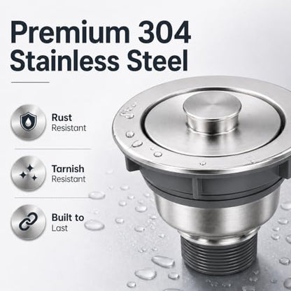 Pop Up Kitchen Sink Drain with Strainer
