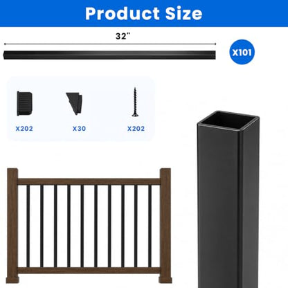 101 Pack Iron Balusters