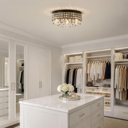 Crystal DomeFlushmount Chandelier