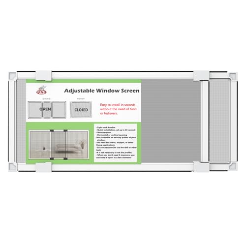 Adjustable Window Screen for Hung Windows