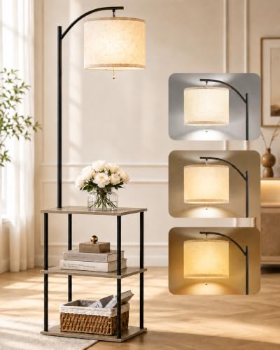 Floor Lamp with Table