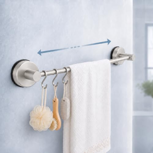 Suction-Cup-Towel-Bar for Bathroom Wall