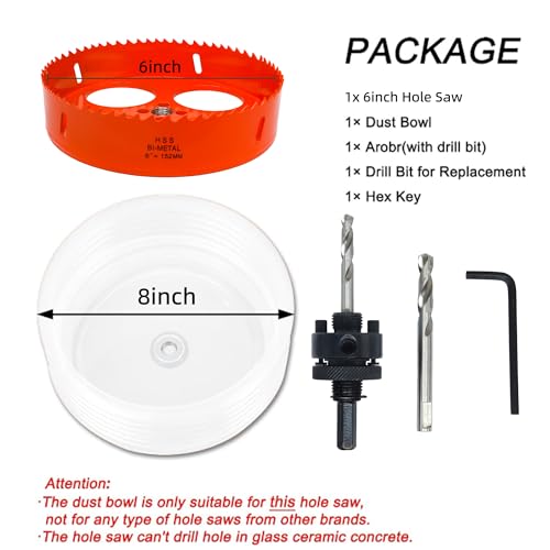 6 inch Hole Saw for Recessed Lights