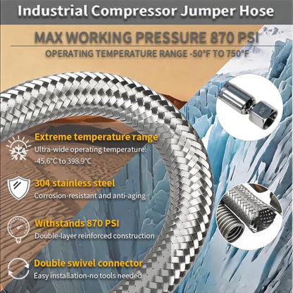 Industrial Grade Compressor Jumper Hose