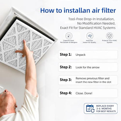 12x24x3 Air Filter Replacement For Zephyr 12x24x3 VGF