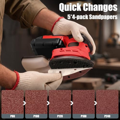 Brushless Detail Sander Compatible with Milwaukee 18V Battery