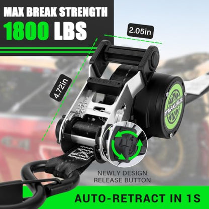 Retractable Ratchet Straps