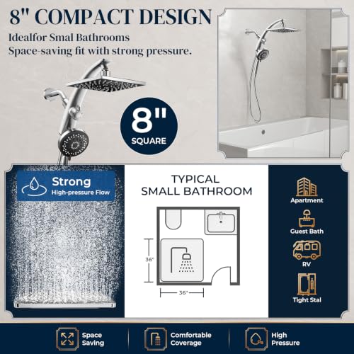 Rain Shower Head with Handheld
