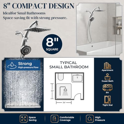 Rain Shower Head with Handheld