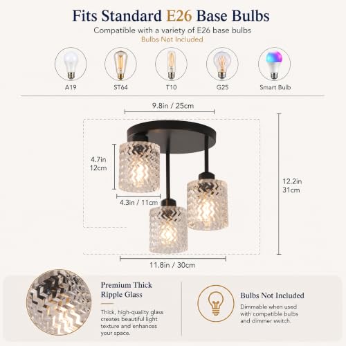 Semi Flush Mount Ceiling Light