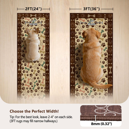 Waterproof 2x3 Small Rug (Paw Beige / 2' x 3' (Runner))
