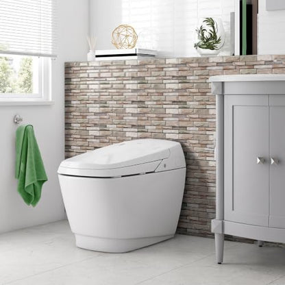 10 Sheet Brick Peel and Stick Kitchen Backsplash Tiles