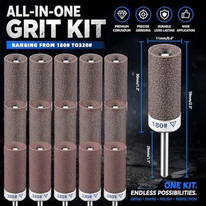 Sanding Drums for Dremel with 1