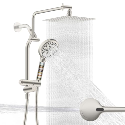 All Metal Rainfall Showerhead Combo