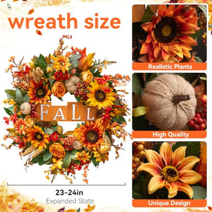 Fall Wreaths for Front Door