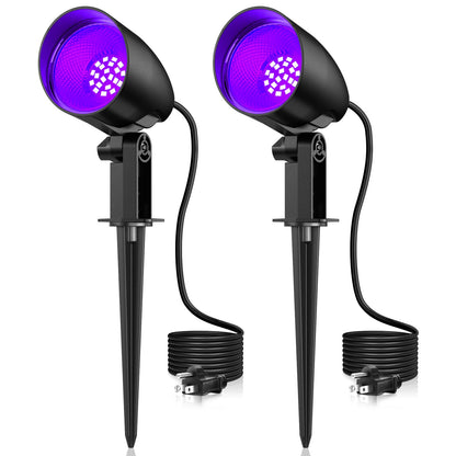 20W Halloween Black Light Spotlight Outdoor (Black)