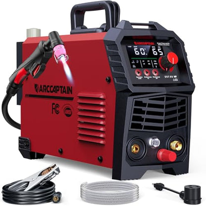 60A Plasma Cutter Machine (CUT60 Pilot Arc / Red)