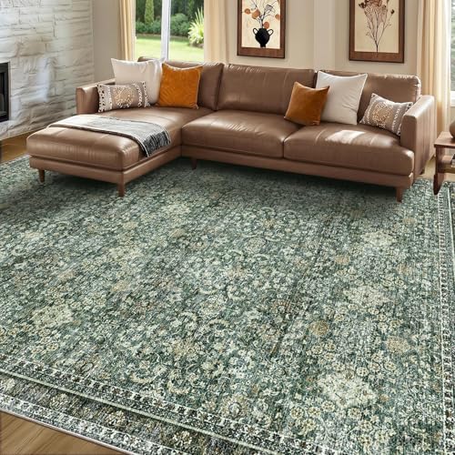 8x10 Area Rugs (Dark Green / 8' x 10' (Rectangular))