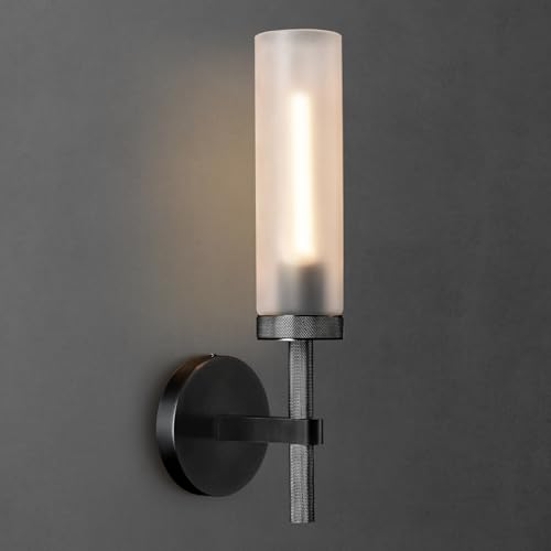 Brass Knurled Wall Sconce 18"
