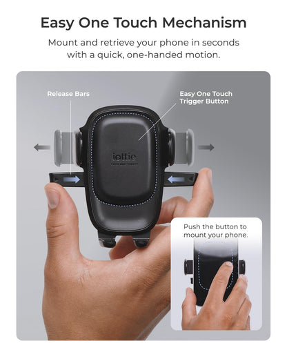 Easy One Touch Advanced Suction Car Mount for Smartphone iPhone 18 (Advanced)