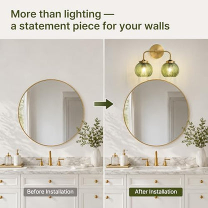 2 Light Bathroom Vanity Light Fixtures