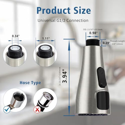 Kitchen Sink Faucet Sprayer Head Replacement