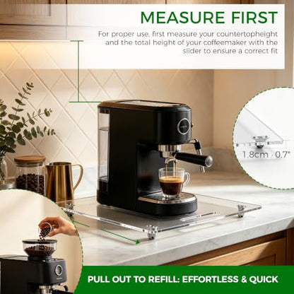 Acrylic Appliance Slider with Rubber Wheels