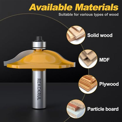 Professional Ogee Style Rail and Stile Router Bit Set