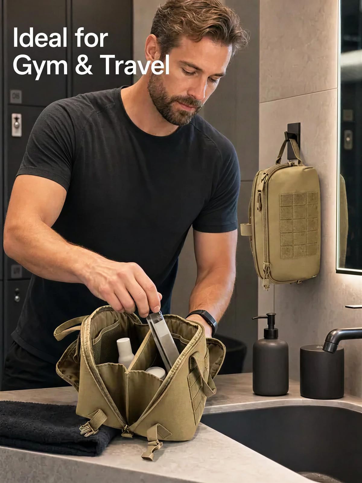 Hanging Tool Bag for Men (Browm)