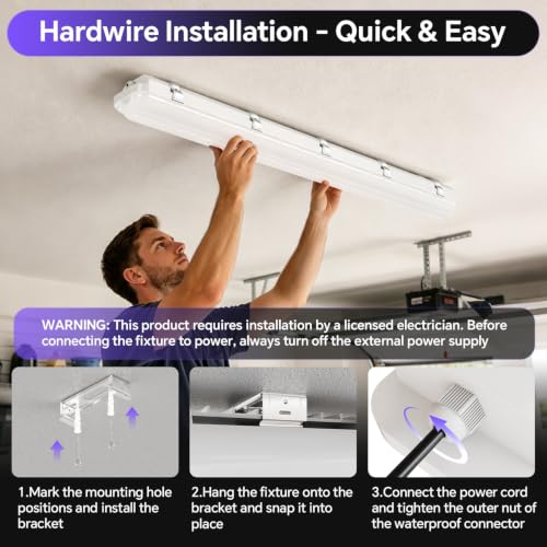 4FT LED Vapor Tight Light 60W