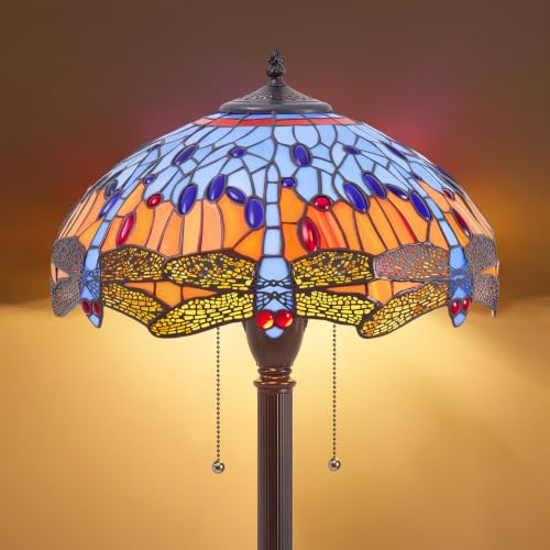 Tiffany Style Downward Floor Lamp