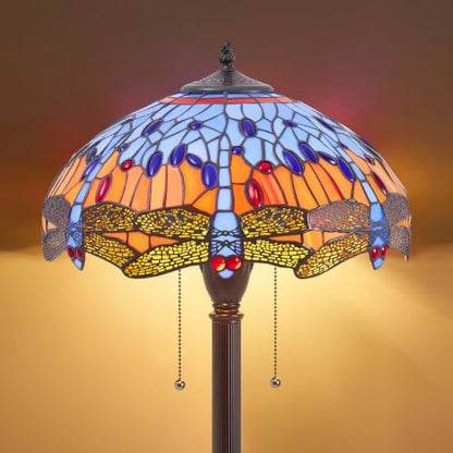 Tiffany Style Downward Floor Lamp