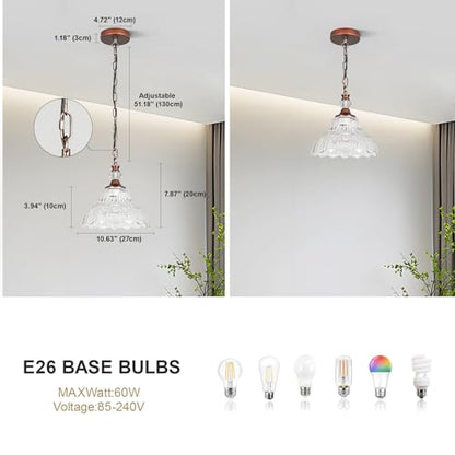 Chandelier with Flower Shade