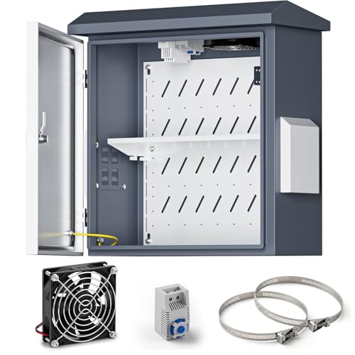 Outdoor Electrical Box with Fan and Thermostat